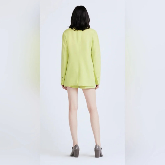 Derek Lam 10 CrosbyWilson Relaxed Blazer in Celery - Picture 3 of 12